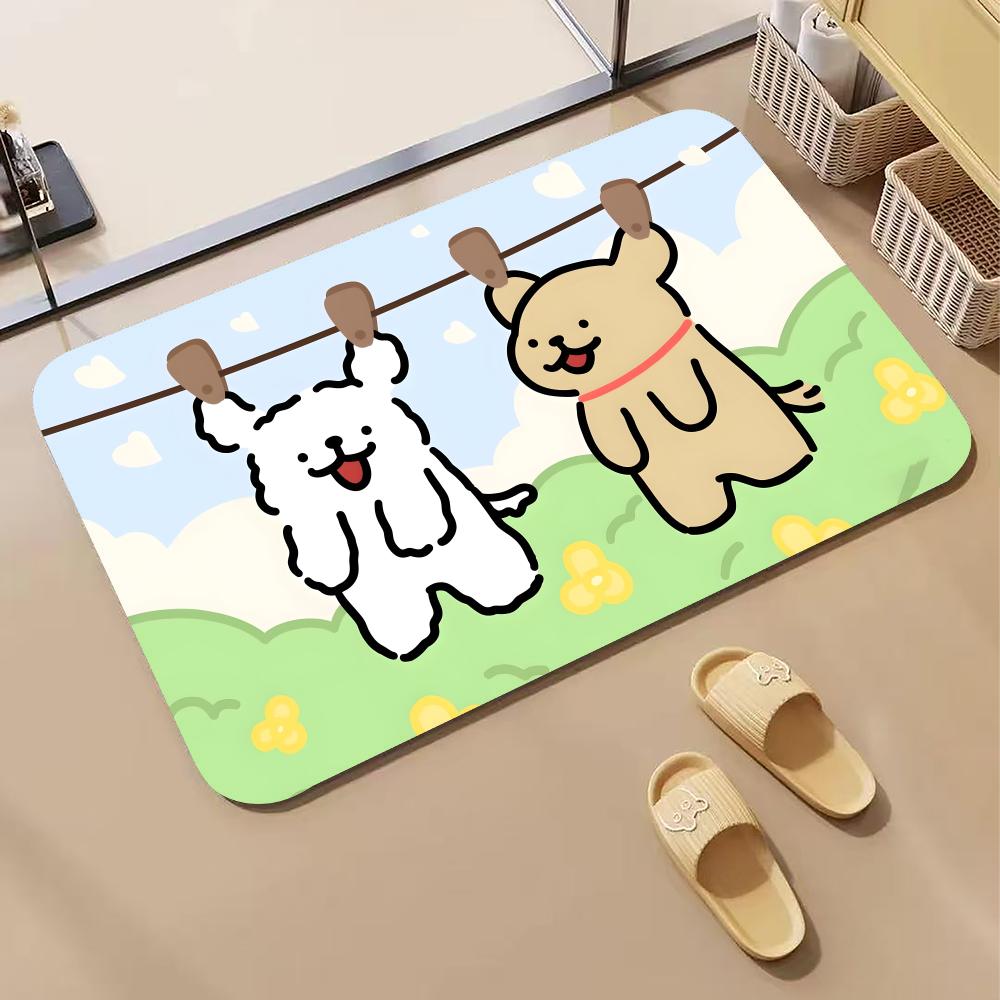 Quick Dry Diatomite Bath Mat - Anime L-LINE FRIENDS Keset Lantai Anak