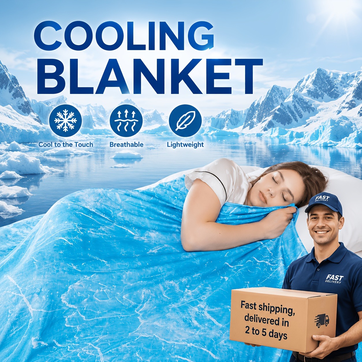 Cooling Blanket Hot Sleepers - Selimut Pendingin Cocok untuk Orang yang