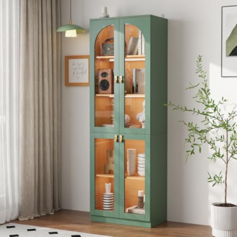 Storage & Organization - Lemari pajangan ruang tamu/kantor dengan pintu