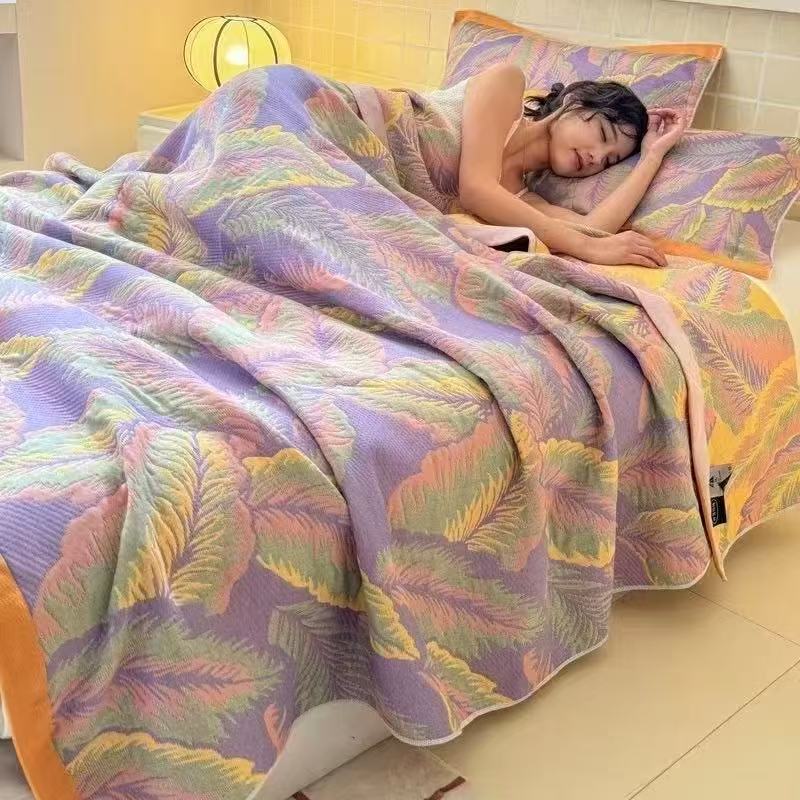 Muslin Cotton Bedspread - Selimut Muslin 6 Lapis Ukuran Queen,