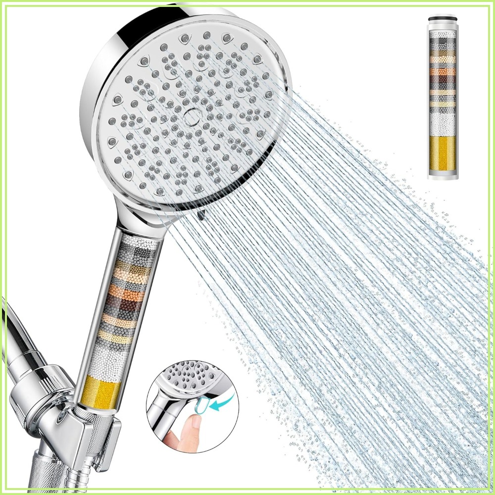 High Pressure Shower Head Handheld - Kepala Shower Filter dengan Handheld, 6