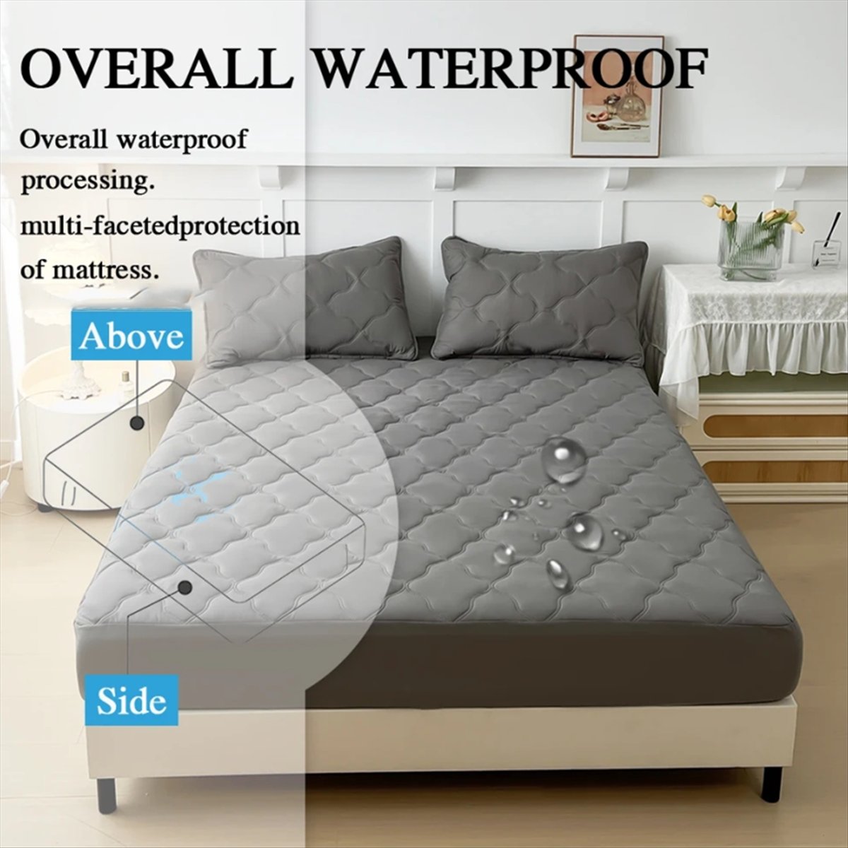 Waterproof Mattress Protector Breathable - Sprei Kasur Anti Air, Pelindung Kasur