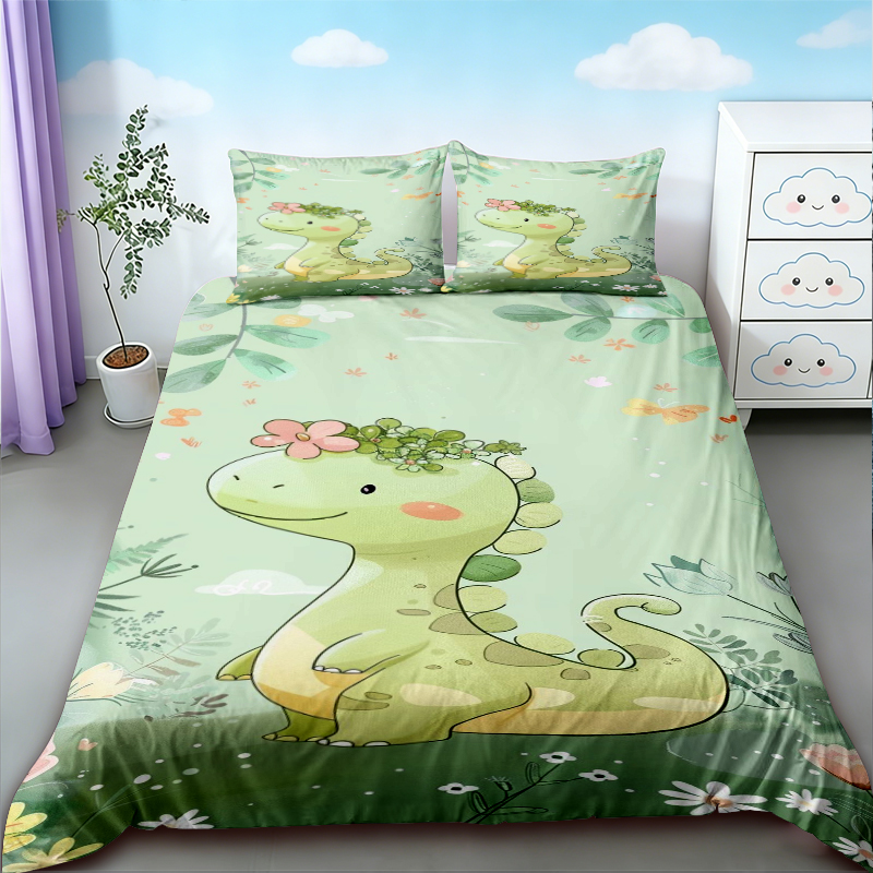 Bedding - Selimut Motif Dinosaurus Lucu King Queen