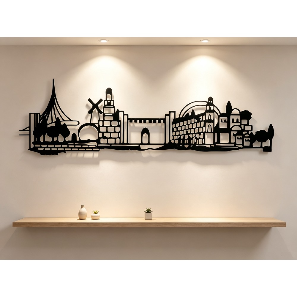 Home Decor - CIFBUY Seni Dinding Logam Dekorasi Siluet