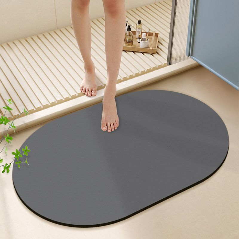 Quick Dry Diatomite Bath Mat - VIKAMA Keset Kamar Mandi Diatomit Oval