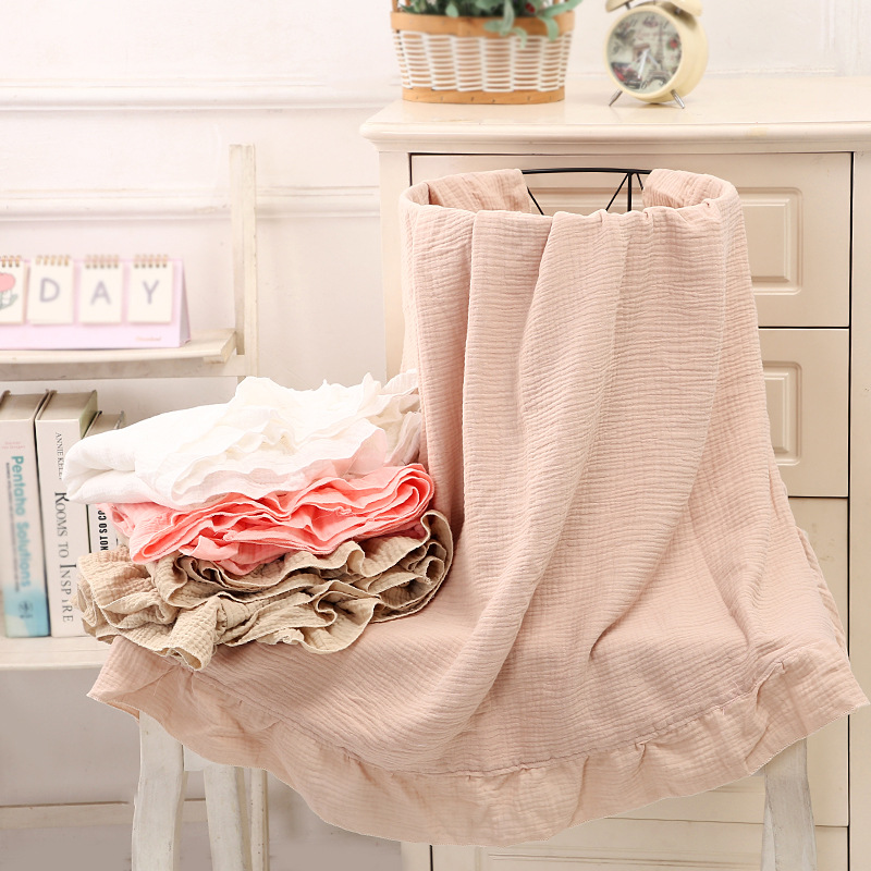 Muslin Cotton Bedspread - Selimut Muslin Berumbai 100% Katun, Selimut