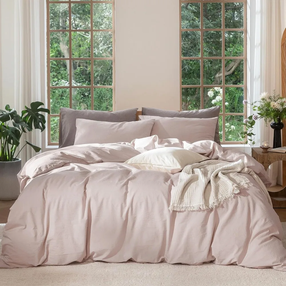 Duvet Cover Sets With Zipper - Set Sarung Selimut 100% Katun Cuci