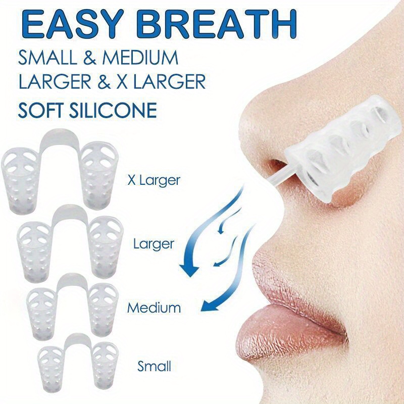 Anti Snore Contour Pillow - 8 Buah/Set Klip Hidung Silikon Dilator