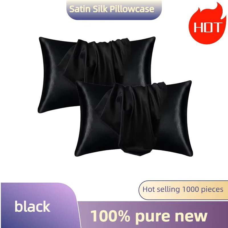 1/2 Buah Sarung Bantal Sutra S - Satin Silk Pillowcase Hair Skin ulasan dan harga