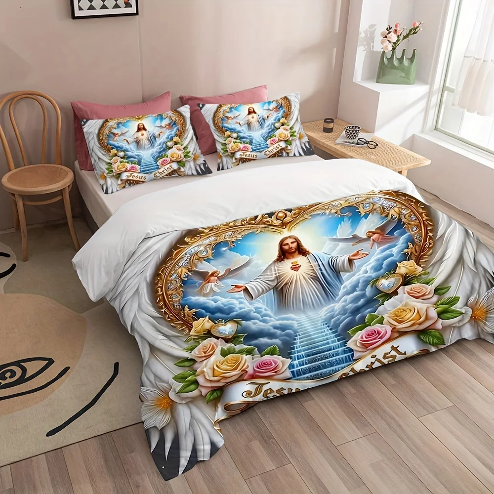 Set Sprei Cetak Digital Sayap  - Duvet Cover Sets With Zipper ulasan dan harga