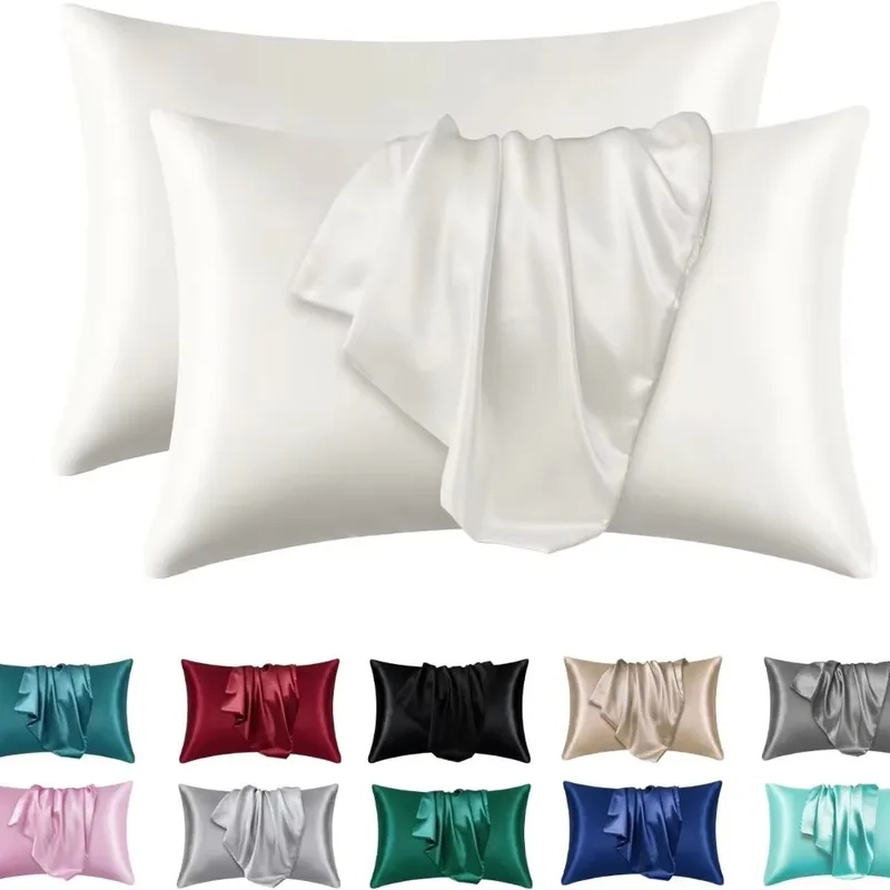 1/2 Buah Sarung Bantal Sutra S - Satin Silk Pillowcase Hair Skin ulasan dan harga