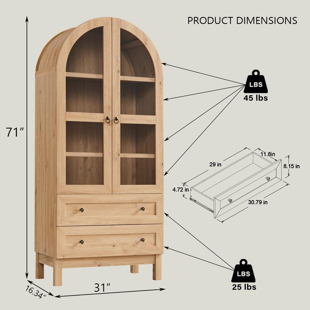 Lemari Dapur Lengkung Tinggi 7 - Kitchen ulasan dan harga