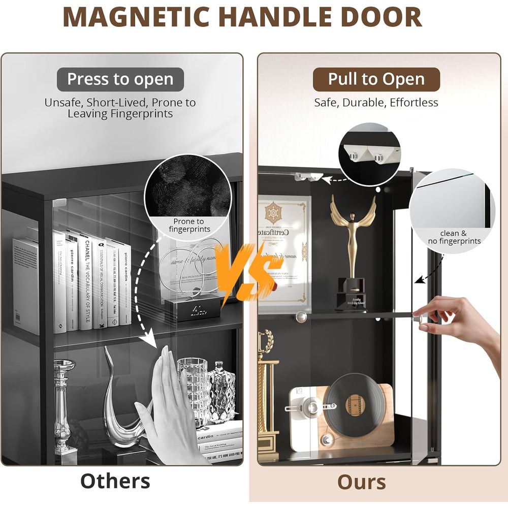 Lemari Pajangan Pintu Kaca 65, - Storage & Organization ulasan dan harga