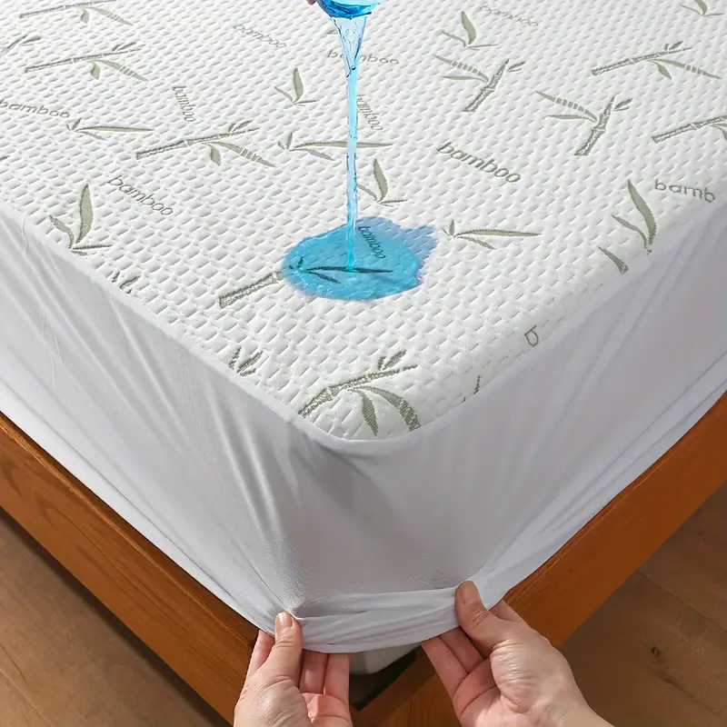 1 Buah Pelindung Kasur Bambu,  - Waterproof Mattress Protector Breathable ulasan dan harga