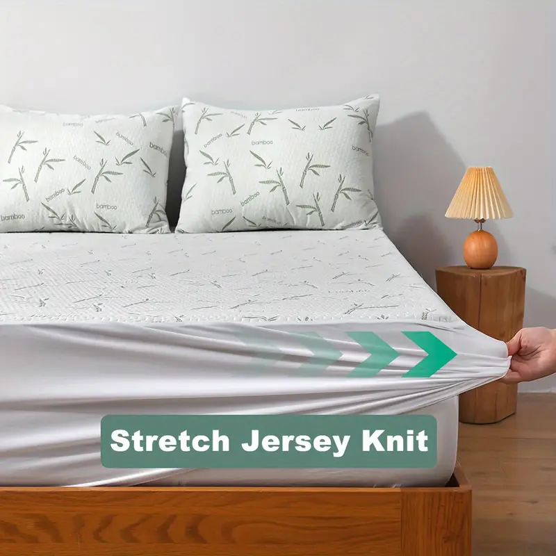 1 Buah Pelindung Kasur Bambu,  - Waterproof Mattress Protector Breathable ulasan dan harga