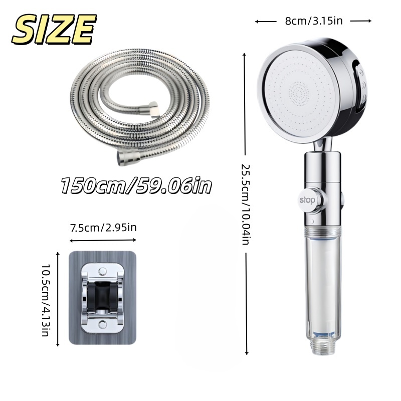 Pancuran Genggam Hemat Air Tek - High Pressure Shower Head Handheld ulasan dan harga