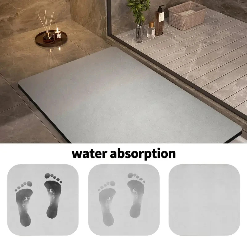 VIKAMA Keset Kamar Mandi Diato - Quick Dry Diatomite Bath Mat ulasan dan harga