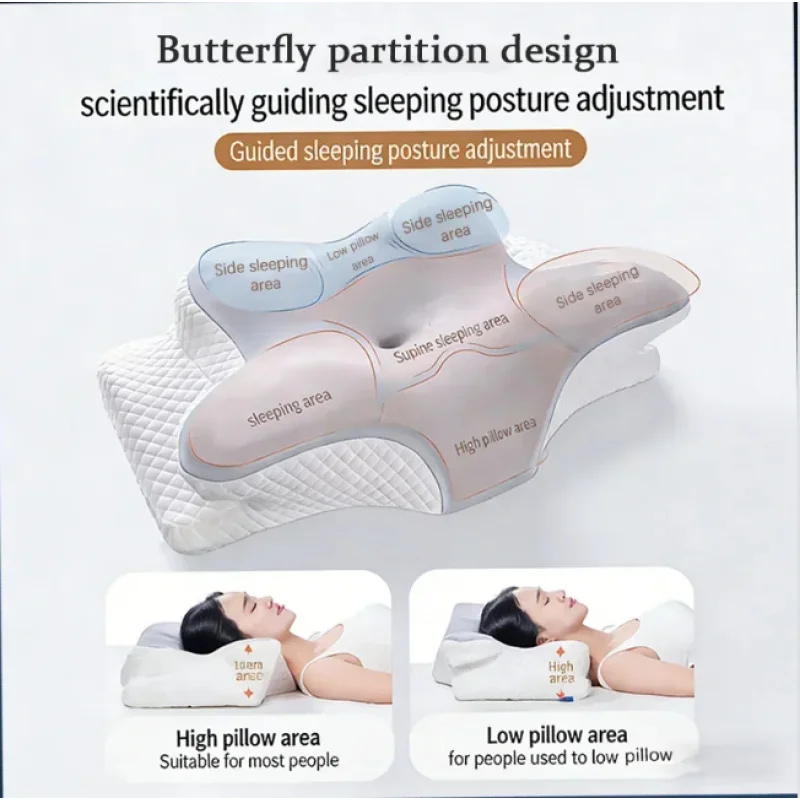 Bantal Tidur Cervical Memory F - Memory Foam Orthopedic Pillow Neck Pain ulasan dan harga