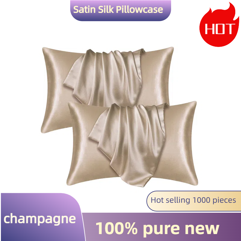 1/2 Buah Sarung Bantal Sutra S - Satin Silk Pillowcase Hair Skin ulasan dan harga