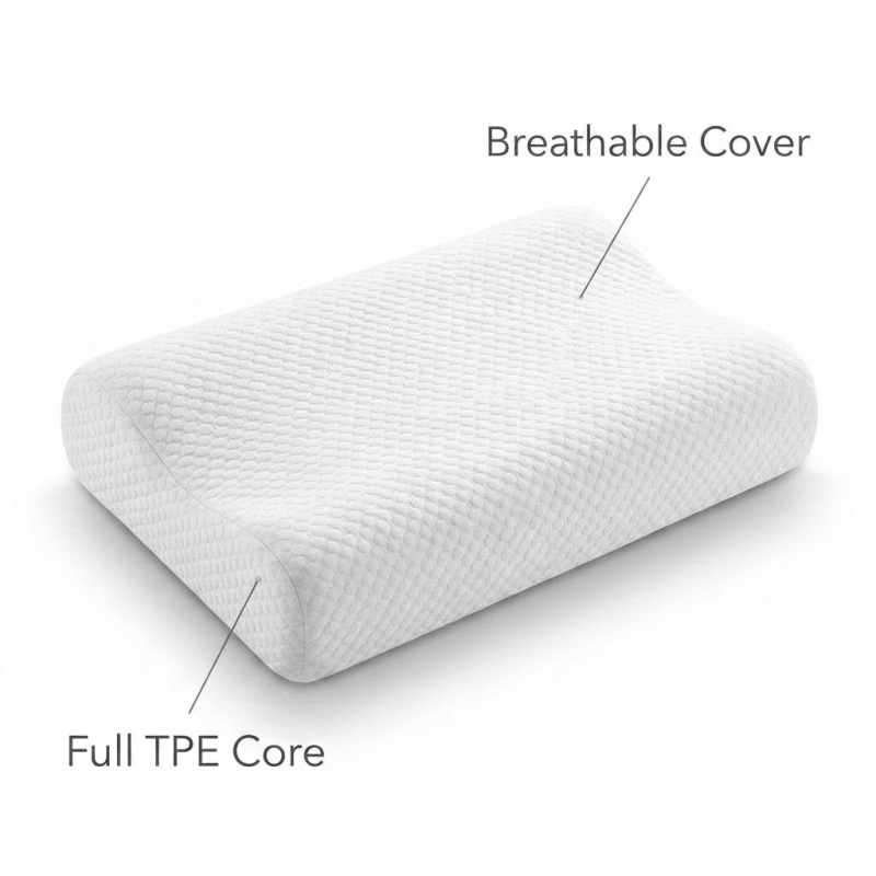 Bantal Pektin TPE Bernapas, Er - Anti Snore Contour Pillow ulasan dan harga