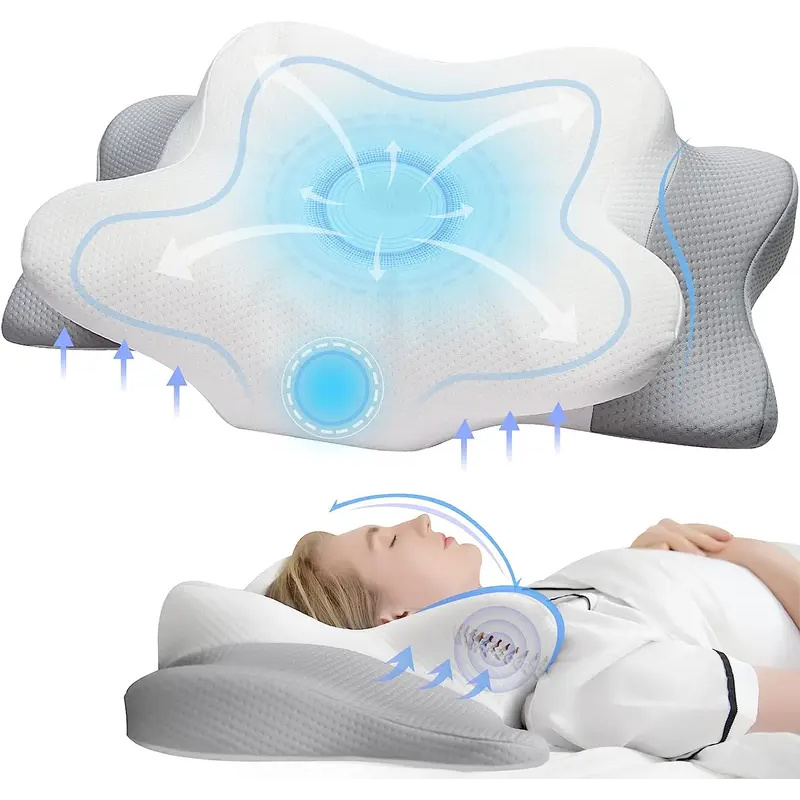 Bantal Ortopedi Tanpa Bau Untu - Memory Foam Orthopedic Pillow Neck Pain ulasan dan harga