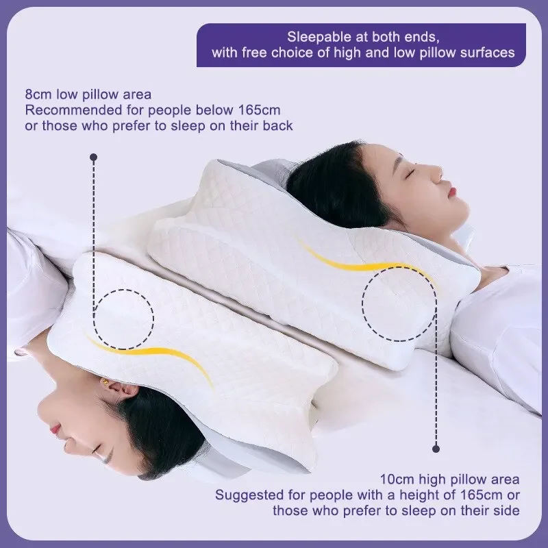 Bantal Busa Memori Bentuk Kupu - Memory Foam Orthopedic Pillow Neck Pain ulasan dan harga