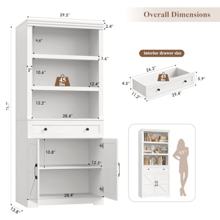 Rak Buku 72H dengan Penyimpana - Storage & Organization ulasan dan harga