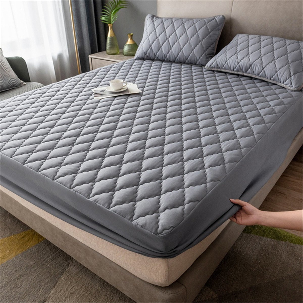 Sprei Kasur Anti Air, Pelindun - Waterproof Mattress Protector Breathable ulasan dan harga