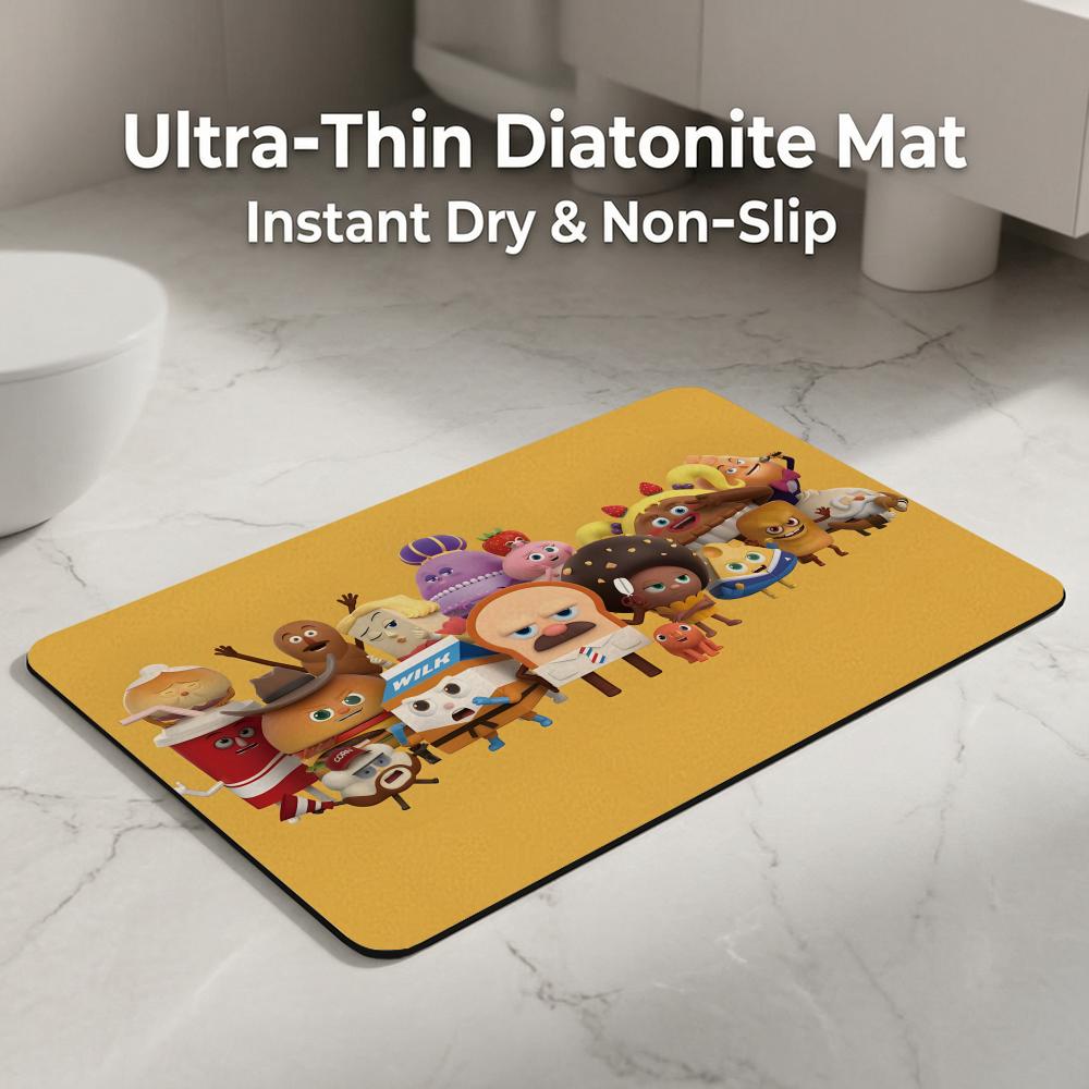 Keset Lantai Kartun B-Bread B- - Quick Dry Diatomite Bath Mat ulasan dan harga