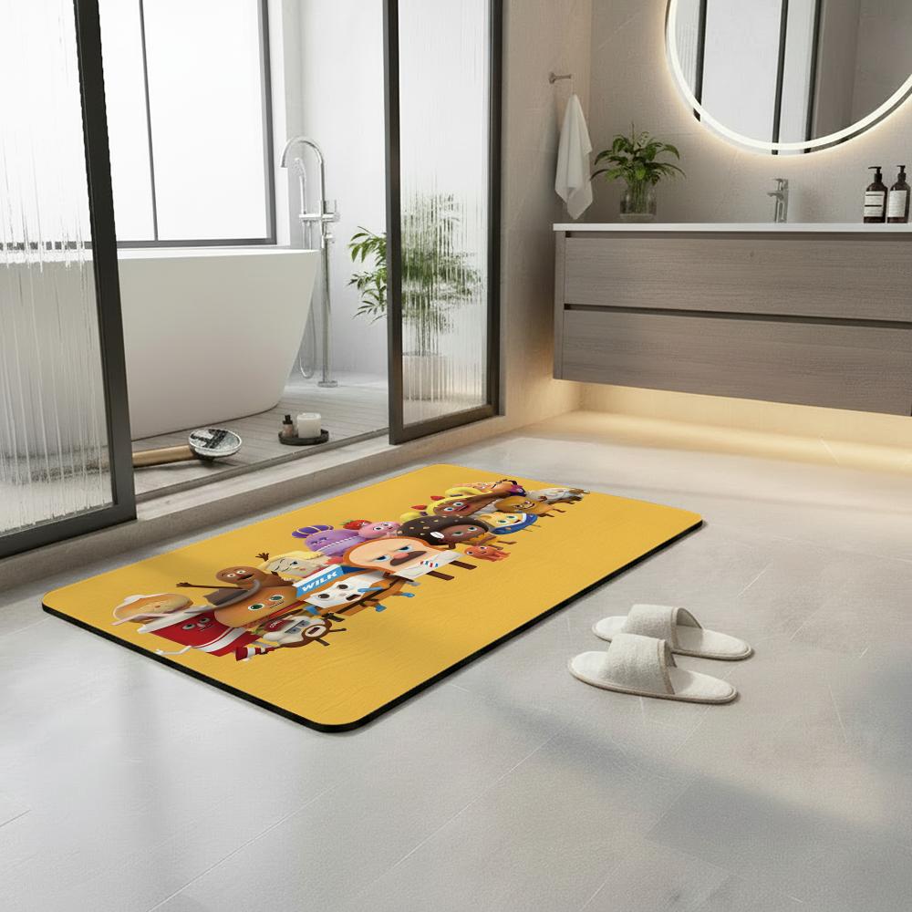 Keset Lantai Kartun B-Bread B- - Quick Dry Diatomite Bath Mat ulasan dan harga
