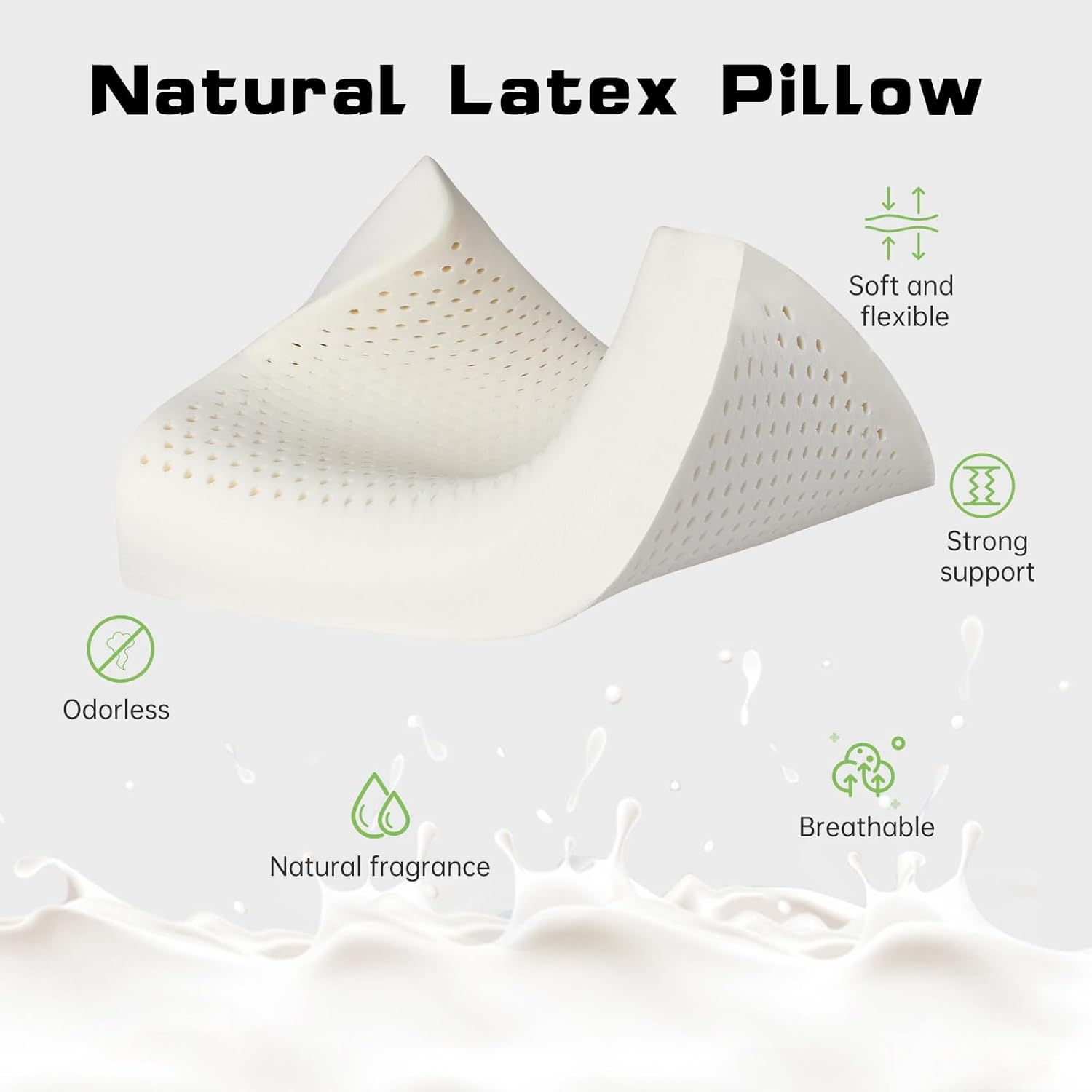 Bantal Lateks Alami Thailand u - Memory Foam Orthopedic Pillow Neck Pain ulasan dan harga