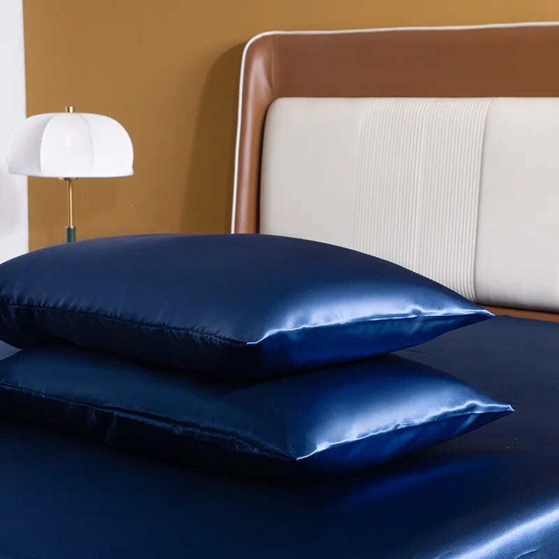 1 buah sarung bantal untuk ram - Satin Silk Pillowcase Hair Skin ulasan dan harga
