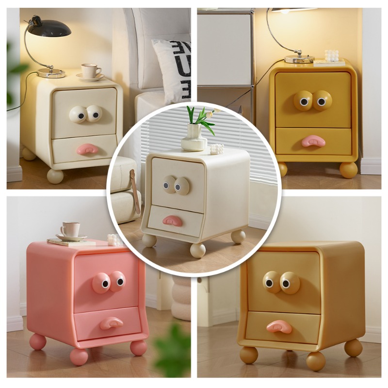 Meja samping tempat tidur krea - Storage & Organization ulasan dan harga