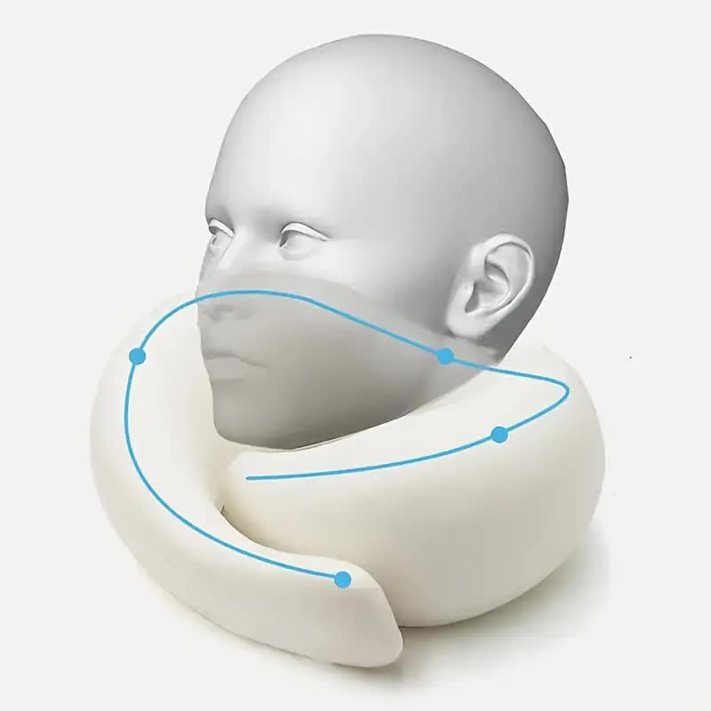 Bantal Leher Perjalanan Busa M - Anti Snore Contour Pillow ulasan dan harga