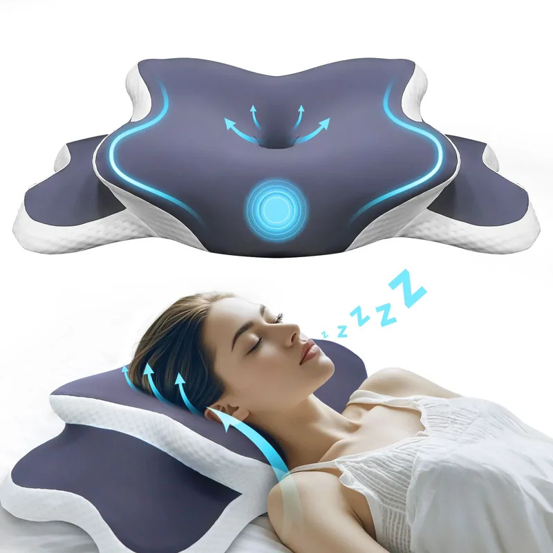 Bantal Busa Memori Bantal Serv - Memory Foam Orthopedic Pillow Neck Pain ulasan dan harga