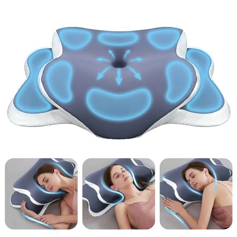 Bantal Busa Memori Bantal Serv - Memory Foam Orthopedic Pillow Neck Pain ulasan dan harga
