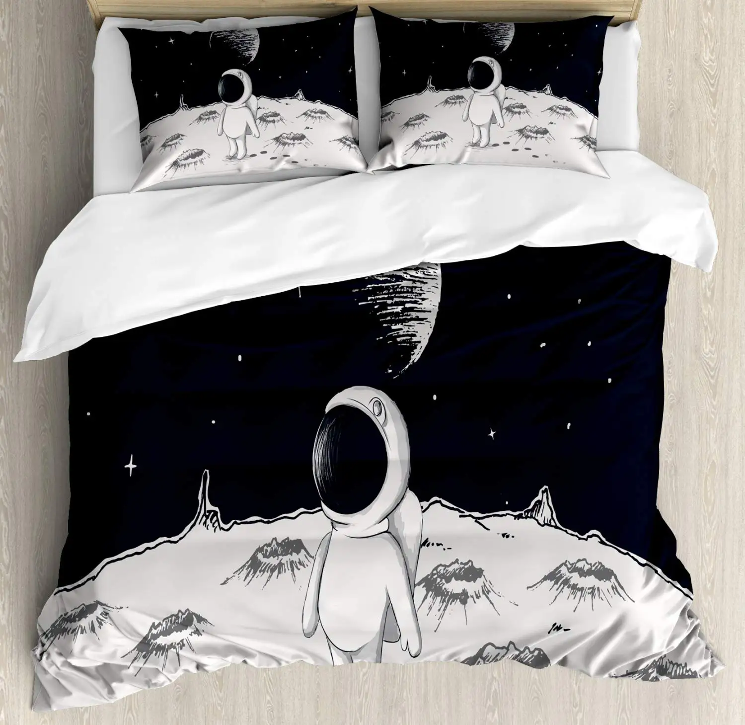 Set Penutup Selimut Astronot K - Duvet Cover Sets With Zipper ulasan dan harga