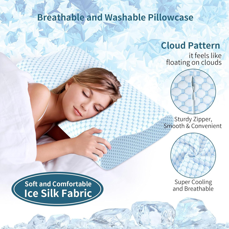 Bantal Slow Rebound 60*40*12CM - Anti Snore Contour Pillow ulasan dan harga