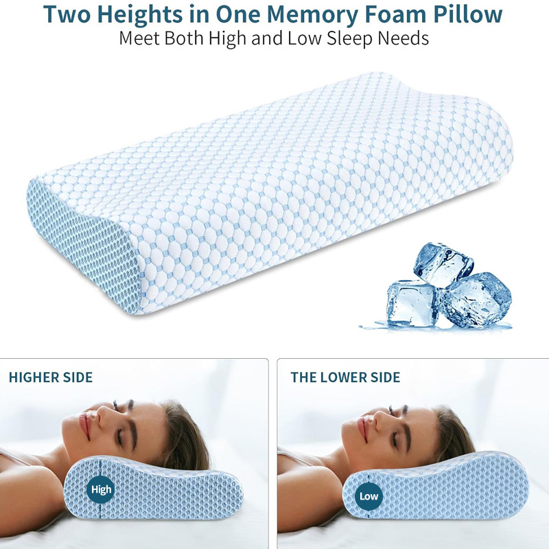 Bantal Slow Rebound 60*40*12CM - Anti Snore Contour Pillow ulasan dan harga