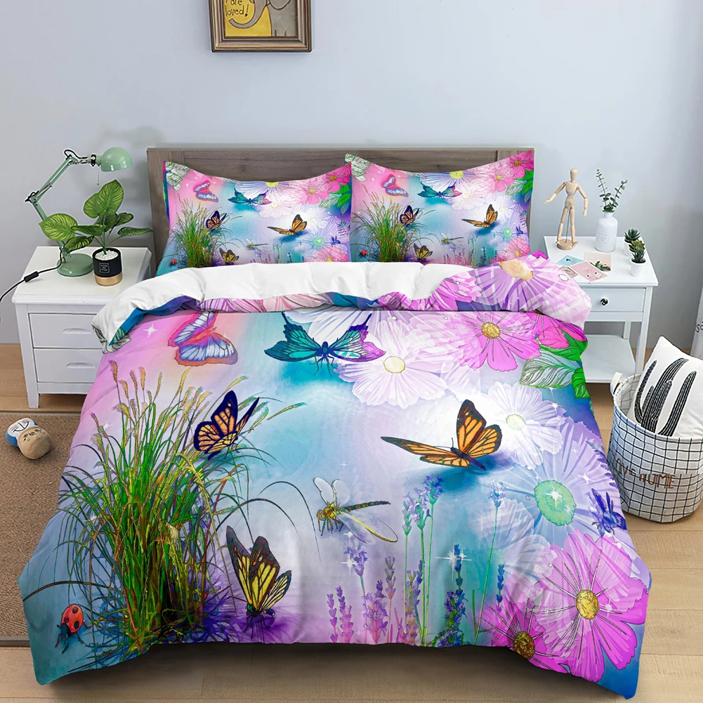 Set Seprai Kupu-kupu Penutup S - Duvet Cover Sets With Zipper ulasan dan harga