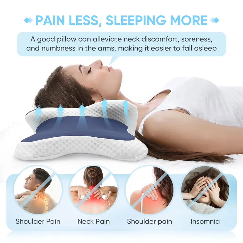 Bantal Busa Memori Bantal Serv - Memory Foam Orthopedic Pillow Neck Pain ulasan dan harga