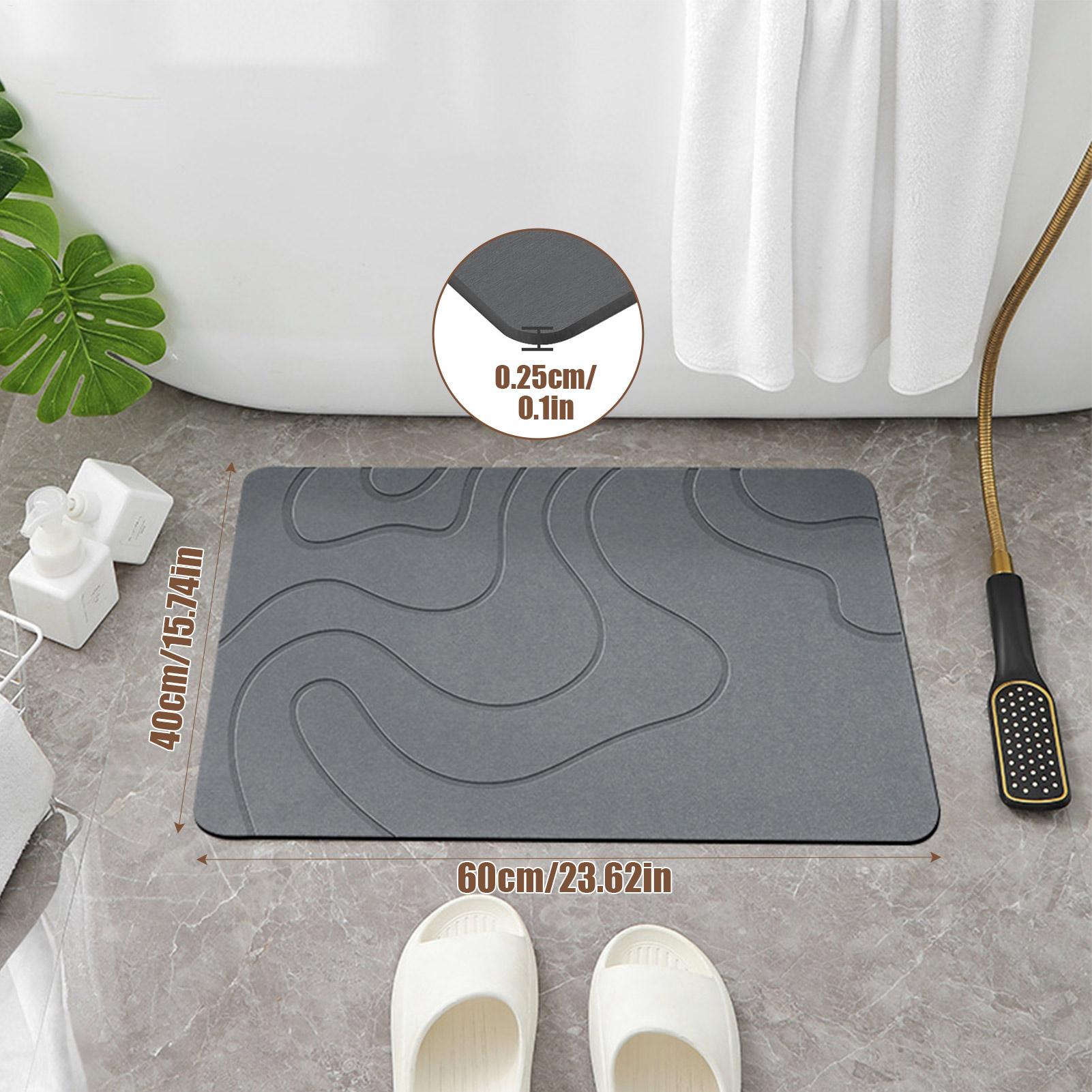 Alas Kaki Kamar Mandi Batu Cep - Quick Dry Diatomite Bath Mat ulasan dan harga