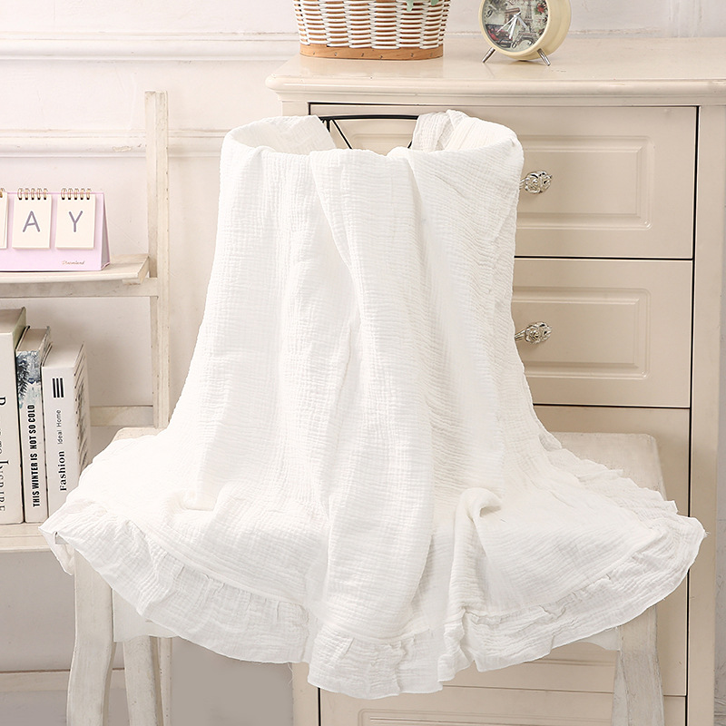 Selimut Muslin Berumbai 100% K - Muslin Cotton Bedspread ulasan dan harga