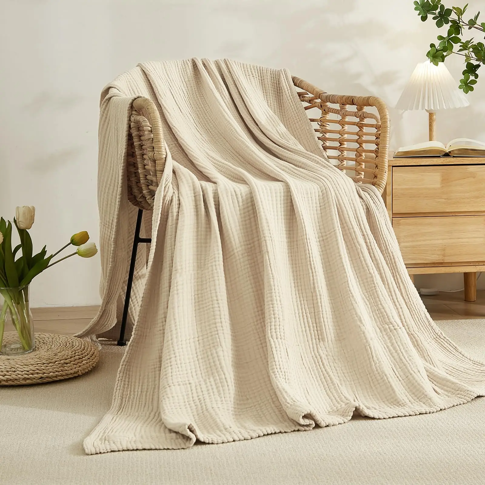 Selimut Katun 100% untuk Tempa - Muslin Cotton Bedspread ulasan dan harga