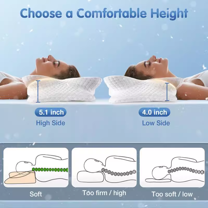 Bantal Busa Memori Ortopedi Er - Memory Foam Orthopedic Pillow Neck Pain ulasan dan harga