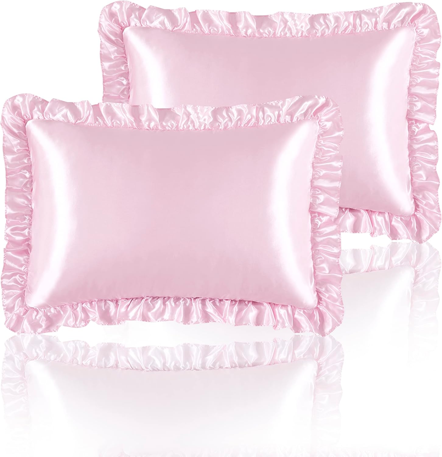 2 Buah Sarung Bantal Satin Ber - Satin Silk Pillowcase Hair Skin ulasan dan harga