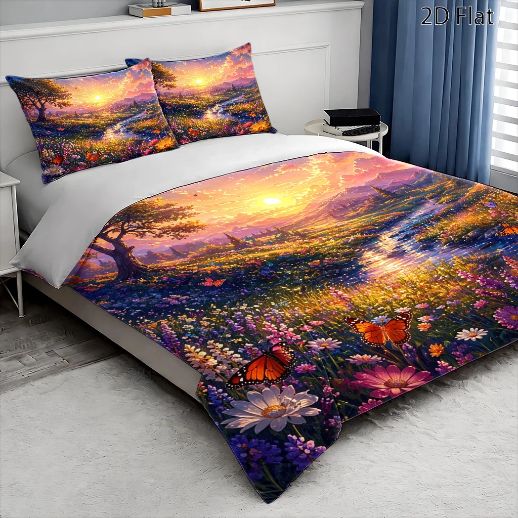 Set Sarung Selimut Pemandangan - Duvet Cover Sets With Zipper ulasan dan harga