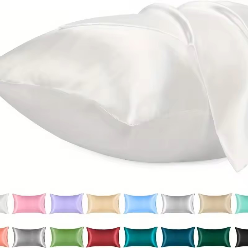 1 Buah Sarung Bantal Satin unt - Satin Silk Pillowcase Hair Skin ulasan dan harga