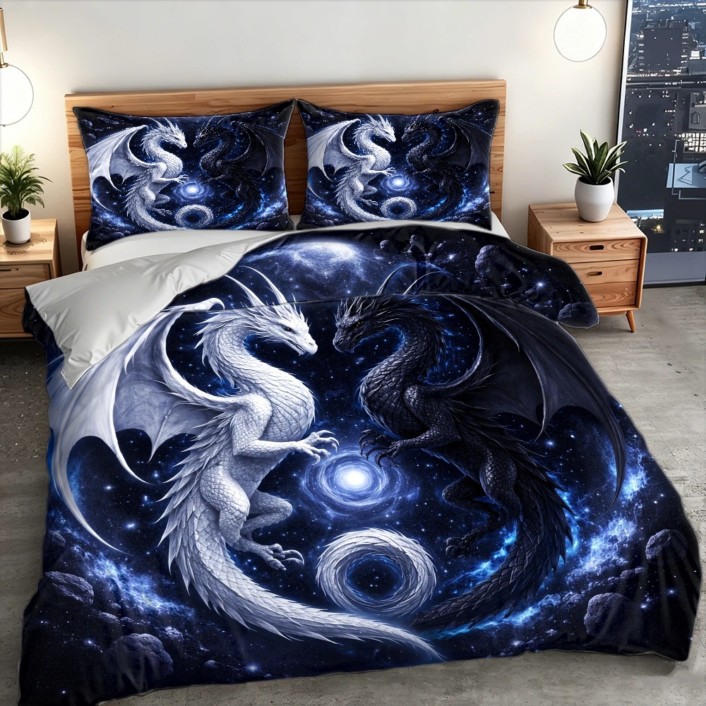 Set Selimut Totem Naga Langit  - Duvet Cover Sets With Zipper ulasan dan harga