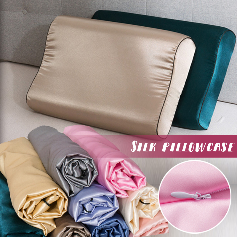 Sarung Bantal Lateks Satin Sut - Satin Silk Pillowcase Hair Skin ulasan dan harga